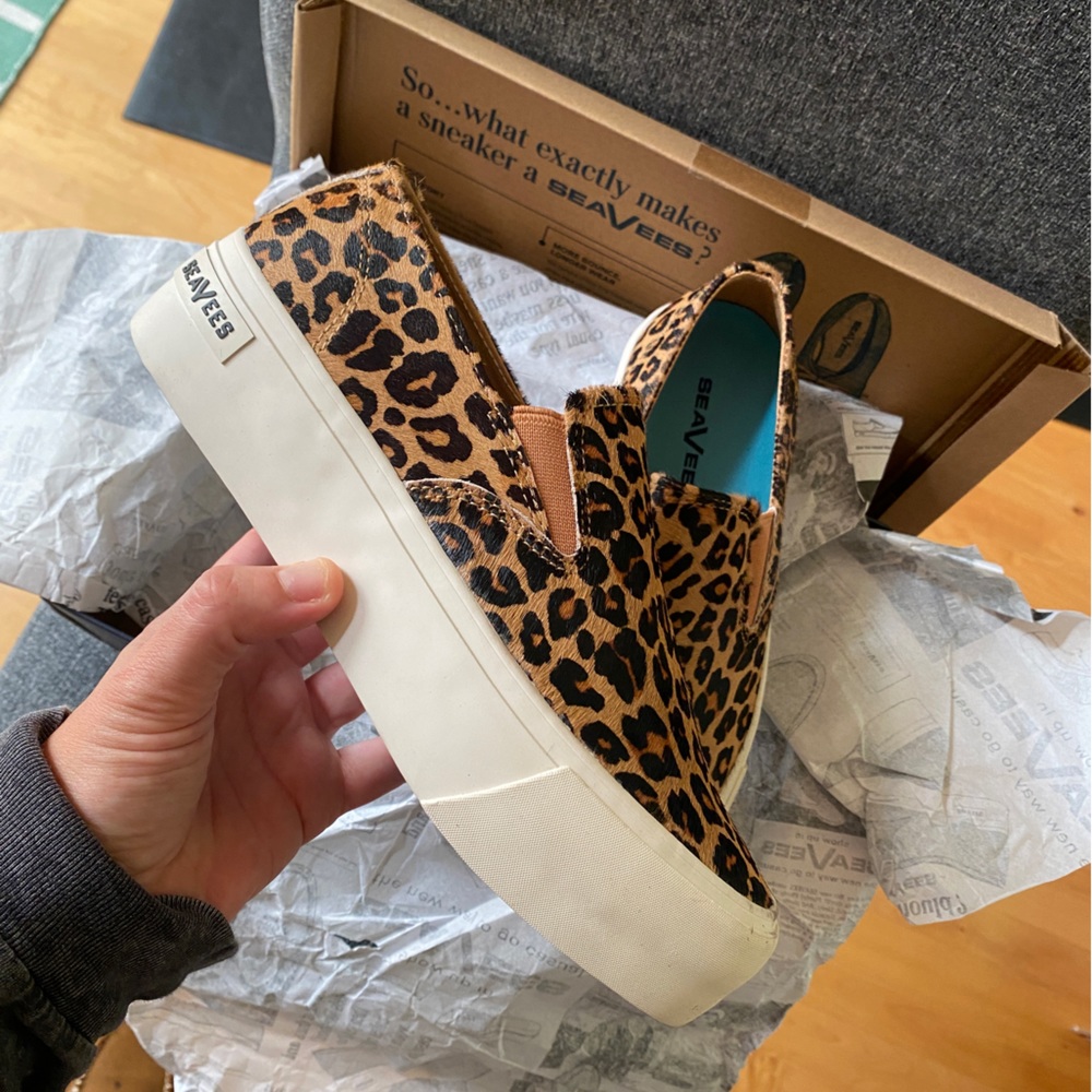 SEAVEES Haircalf Platform Sneakers Shoes - Picture 14 of 14